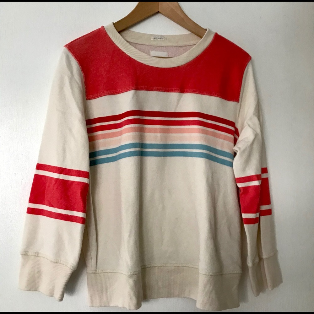 Mother Denim Koozie 1/2&1/2 sweatshirt